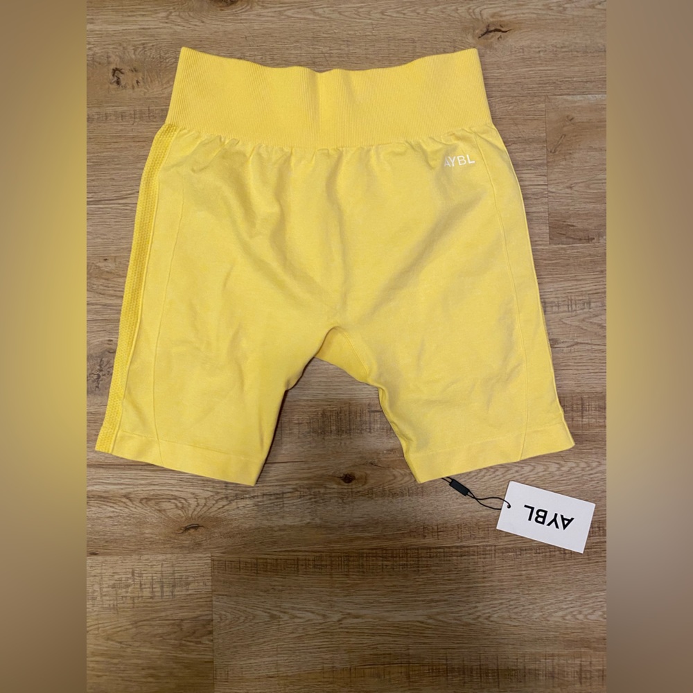 AYBL Yellow Workout Shorts